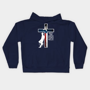 Christian Cowboy, Texas Quiet Life. Kids Hoodie